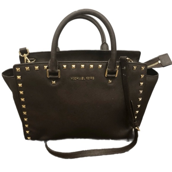 Michael Kors Manhattan leather handbag - Picture 4 of 5